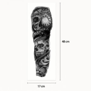 Tatouage sleeve le temps presse