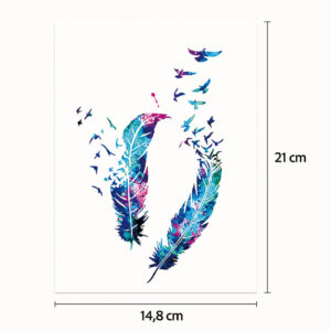 Tatouage demi-sleeve oiseaux envolés