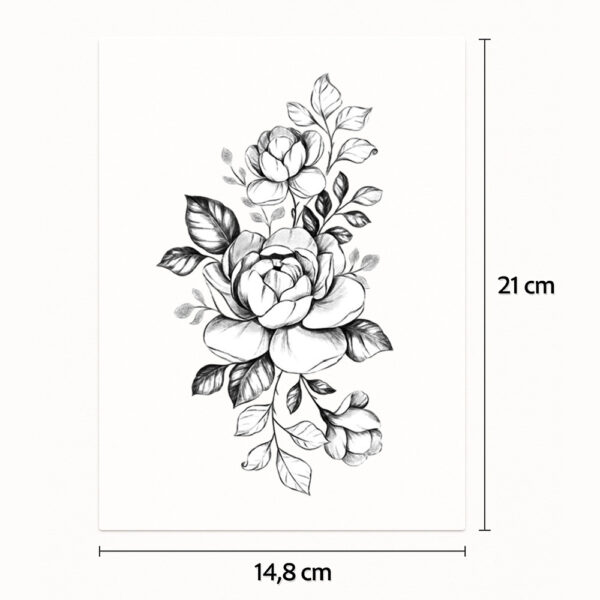 Tatouage demi-sleeve fleur infinie
