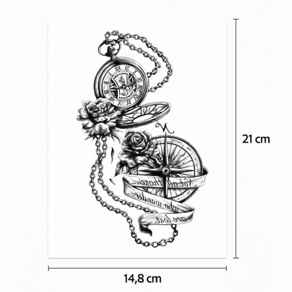 Tatouage demi-sleeve temps connecté