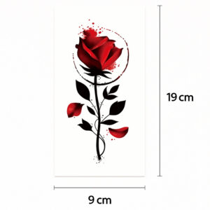 Tatouage demi-sleeve rose fanée