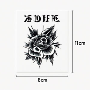 Tatouage main/doigt rose ombrée