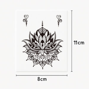 Tatouage main/doigt fleur mystique