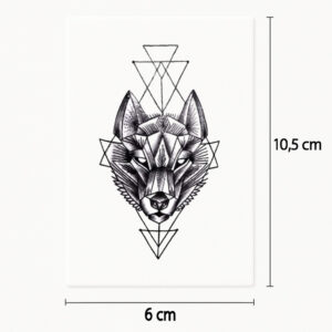 Tatouage loup déterminé