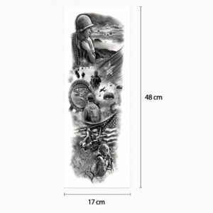 Tatouage sleeve guerre du Vietnam