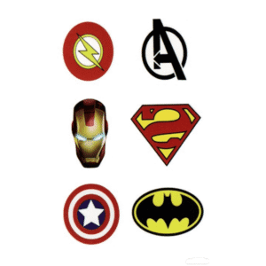 Tatouage logos de super-héros