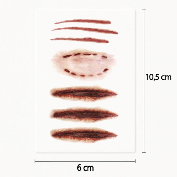 Tatouage blessures multiples