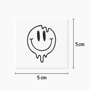 Tatouage smiley fondu