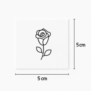 Tatouage rose simple