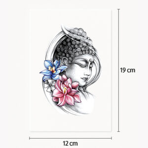Tatouage Bouddha coloré