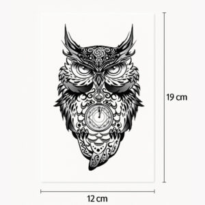 Tatouage hibou en colère