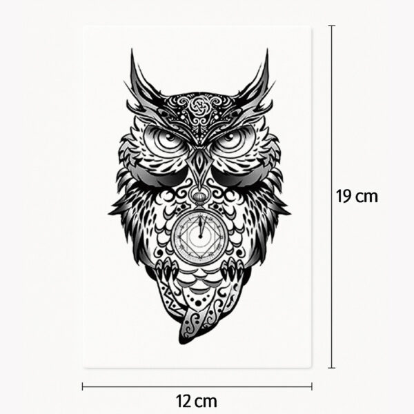Tatouage hibou en colère