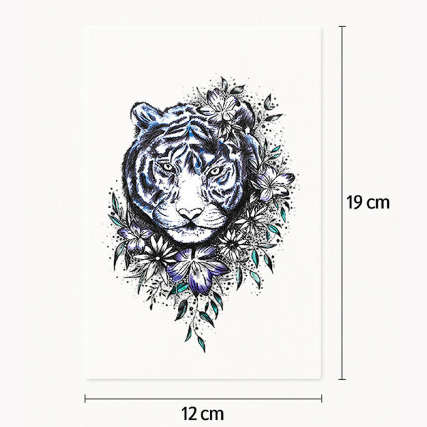 Tatouage tigre arc-en-ciel