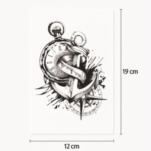 Tatouage ancre intemporelle