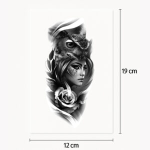 Tatouage hibou humain