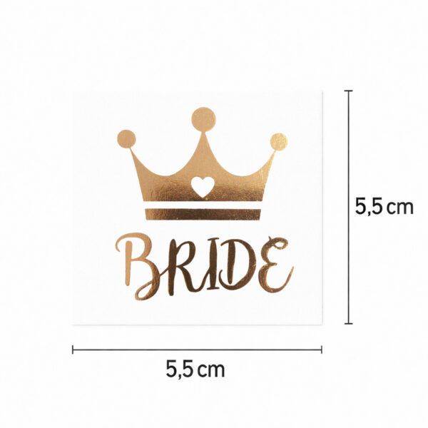 Tatouage mariée reine dorée